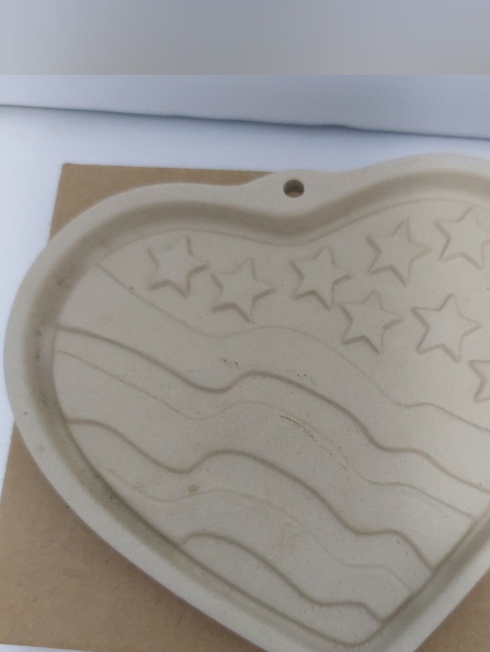 The Pampered Chef Cookie Art Mold Heart Shape Stoneware Lot of 3 NIB - Picture 6 of 16